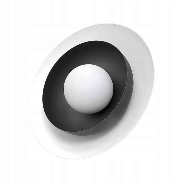 Emibig Nástěnné svítidlo bílo-černé Poppi 1xG9 8W, moderní design