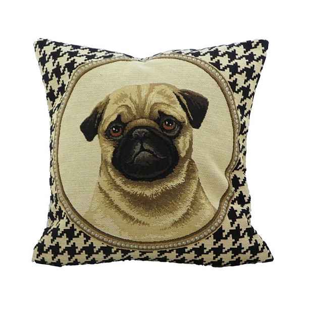 Gobelínový oboustranný polštářek Mops - 32*15*32 cm Mars & More