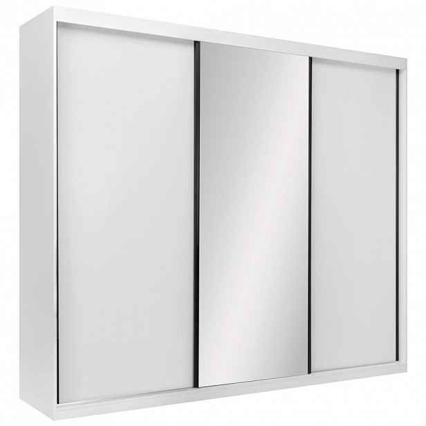 P & B ŠATNÍ SKŘÍŇ S POSUVNÝMI DVEŘM, bílá, 250/215/59,5 cm