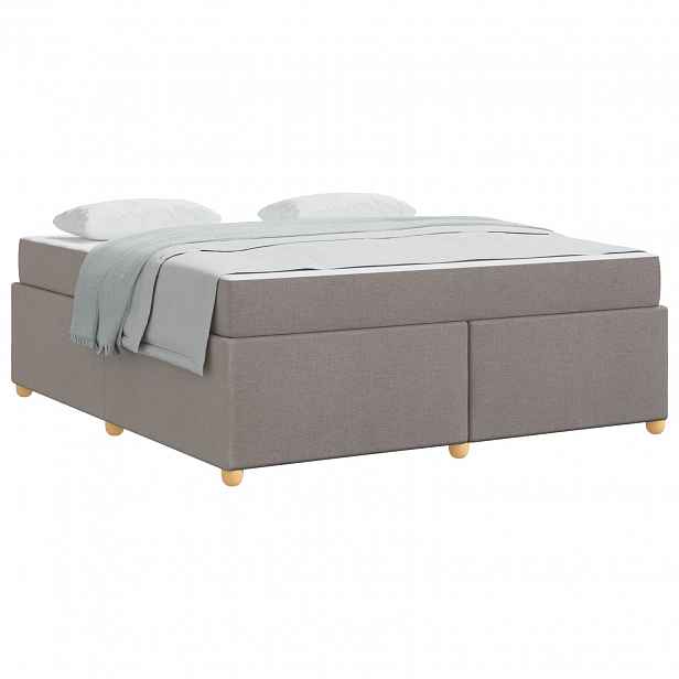 vidaXL Rám postele Taupe 180 x 200 cm textil