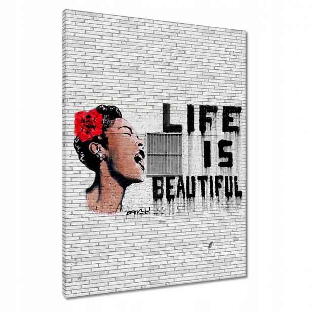 Obrazy 60x80 Banksy Life jsou krásné