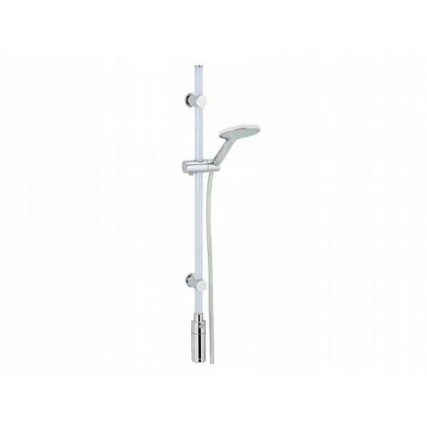 Sprchová tyč Led, 94 cm, sprchová hlavice a sprchová hadice, Wenko