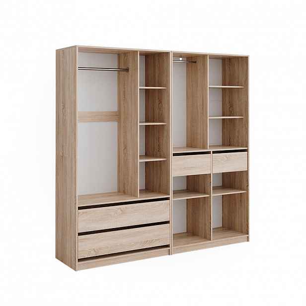Vicco ŠATNÍ SKŘÍŇ Elmo Sonoma 200 x 200 cm Sada 2 kusů