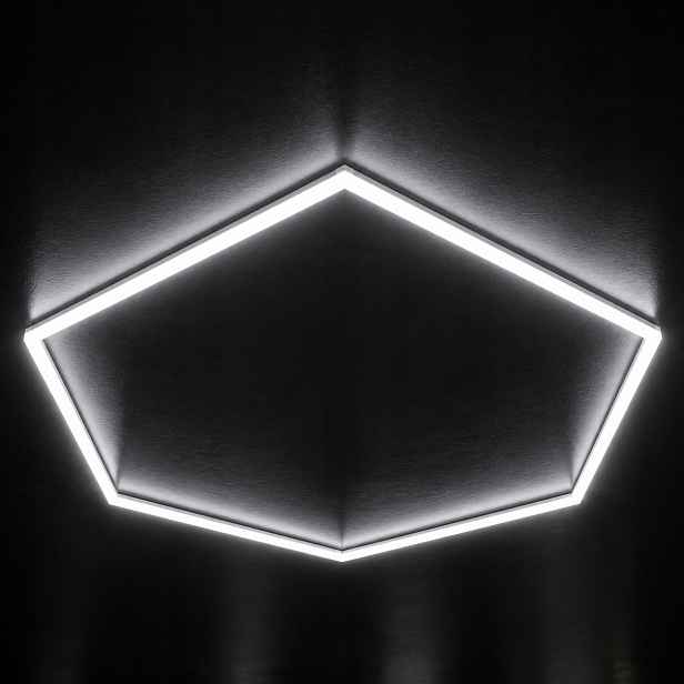 42W Led garážová lampa 1 Hexagon dílna