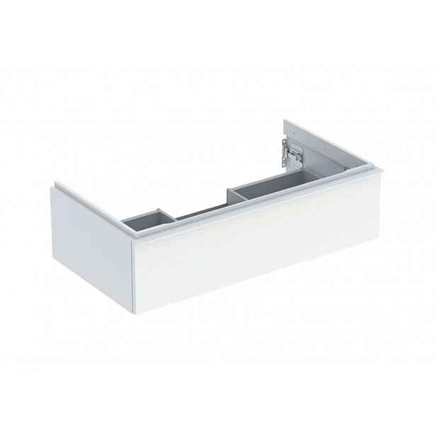 Geberit iCon - Umyvadlová skříňka, 89x25x48 cm, 1 zásuvka, lesklá bílá 502.312.01.1