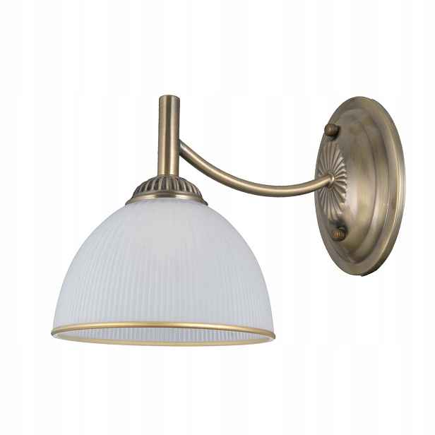 Italux Nástěnné svítidlo Fener Vintage Mosaz 1xE27 Bílá 40W