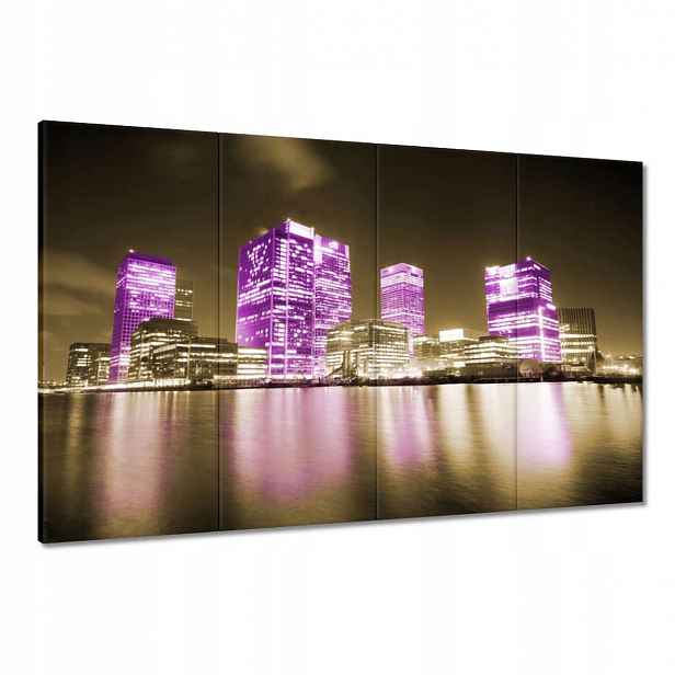 Obrazy 120x80 Fialové mrakodrapy Anglie