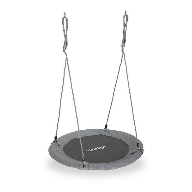 Relaxdays HOUPAČKA hnízdová šedá nastavitelná výška 90 cm