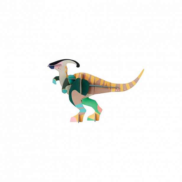 Studio Roof PAPÍROVÁ NÁSTĚNNÁ DEKORACE ZÁŘIVÝ DINO, 7,5/14,3 CM