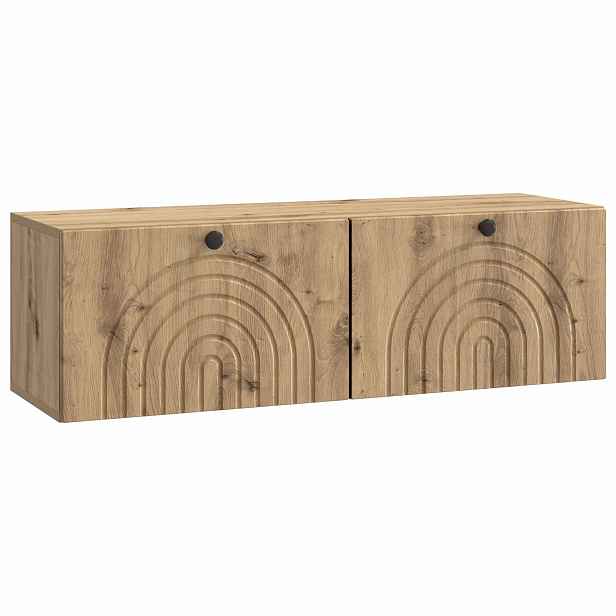 vidaXL Nástěnná TV skříň 98 x 31 x 30 cm Dub artisan Kompozitní dřevo