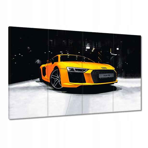 Obrazy 120x80 Žluté Audi Audica R8