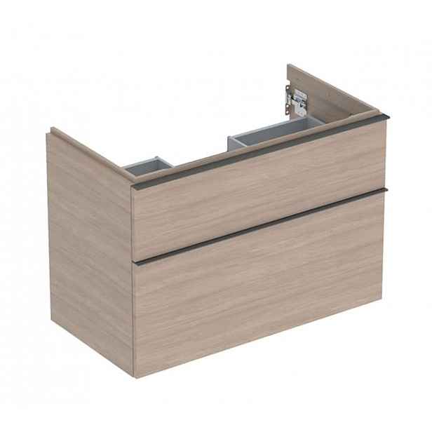 Geberit iCon - Umyvadlová skříňka, 89x62x48 cm, 2 zásuvky, dub 502.305.JH.1