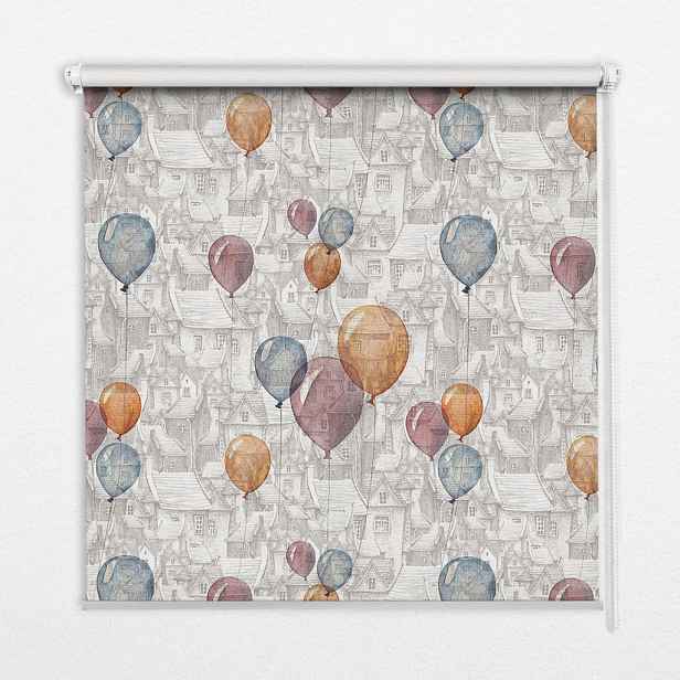 TULUP VNITŘNÍ roleta - okenní roleta - roleta - 60x140 cm - Balónky
