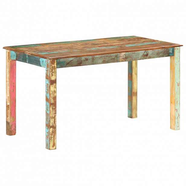 vidaXL Jídelní stůl masivní recyklované dřevo 140 x 70 x 76 cm