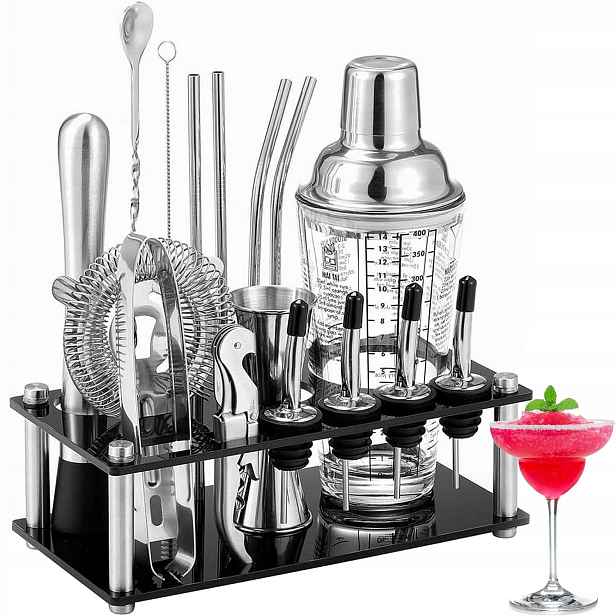 Barmanský set 17v1 Shaker na koktejly Nerezová Ocel 201 400 ml