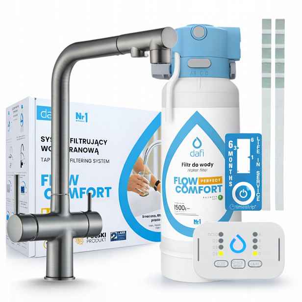 Kuchyňská Baterie Třícestná Sada S Filtrem Dafi Flow Comfort D-1 Pod Dřez