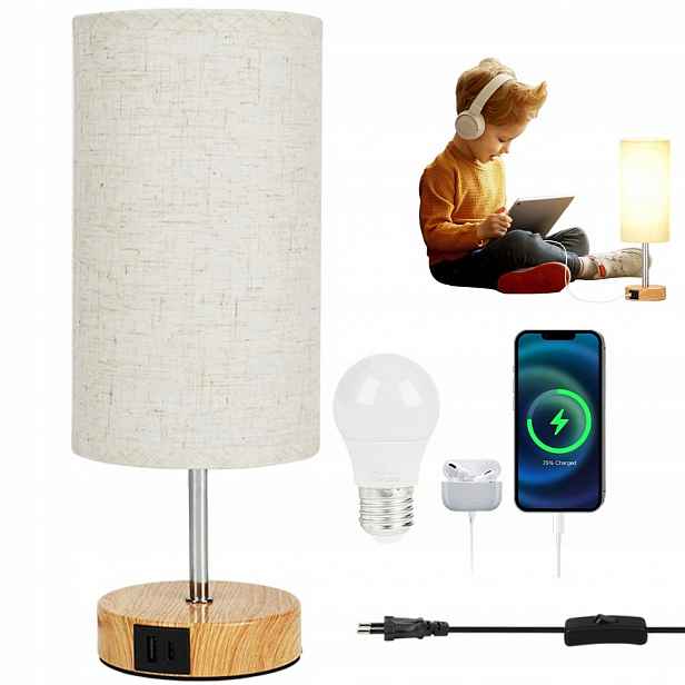 Noční Lampa Stříbro Do Obývacího Pokoje, Dotyková, Teplé Světlo 3000K