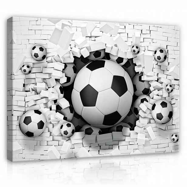 Obraz Do Pokoje Pro Chlapce Na Plátně Fotbal Mládež 100x70