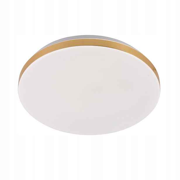 Stropní Svítidlo bílý zlatý kulatý 38 cm 24 W 4000k Light Prestige