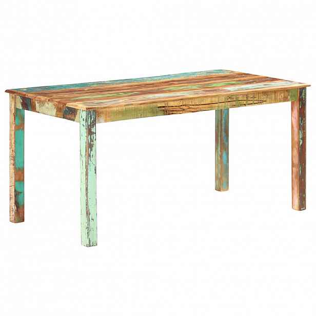 vidaXL Jídelní stůl masivní recyklované dřevo 160 x 80 x 76 cm