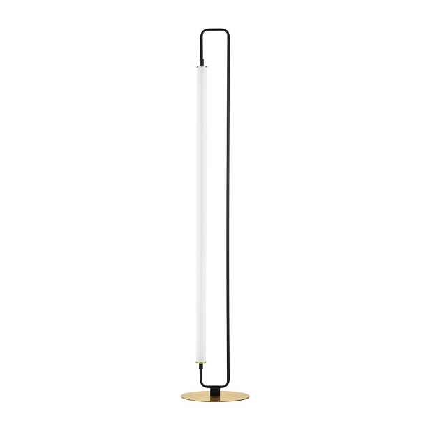 Bílá/matně černá kovová LED stojací lampa (výška 150 cm) Wetro – Nova Luce