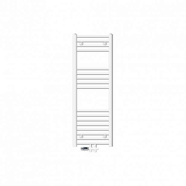 LuxeBath KOUPELNOVÉ těleso Sahara 400 x 1200 mm, bílé, rovné, s ventilem, průchozí