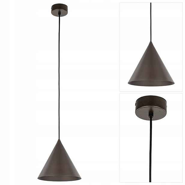 Závěsná lampa Cono do kanceláře hnědá, harmonické osvětlení Tk Lighting