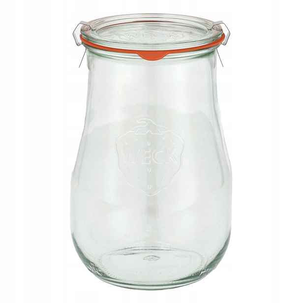 Zavařovací Sklenice Weck Tulip s víčkem, těsněním a 2 uzávěry 1750 ml 4 ks