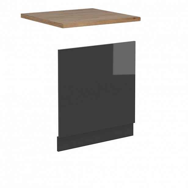 Vicco PŘEDNÍ PANEL R-Line Antracitový vysoký lesk 60 cm , PD Dub