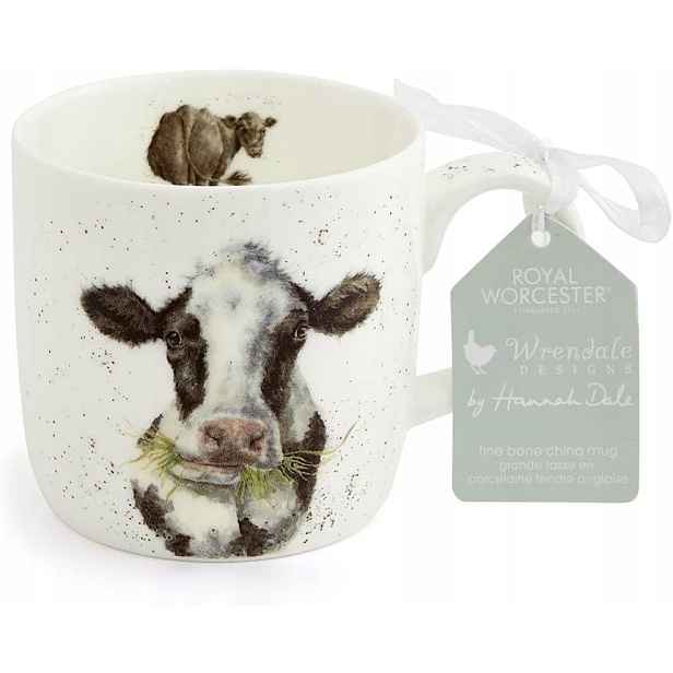 Porcelánový Hrnek s krávou, Wrendale Design pro Royal Worcester
