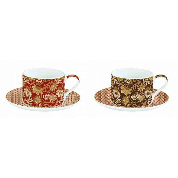 Šálky 2+2 sada porcelánu 240 ml sada