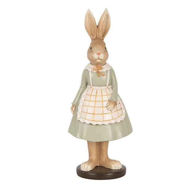 Dekorace figurka králičí žena v šatech - 9*7*22 cm Clayre & Eef