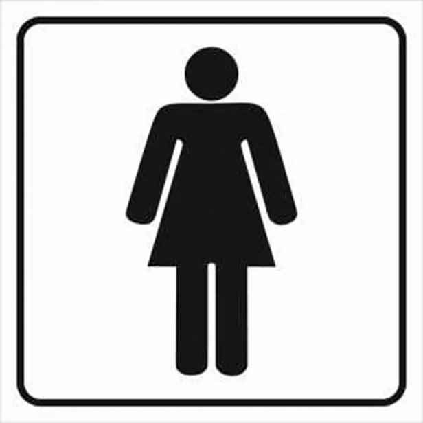 Fólie inverzní/transparentní – WC ženy