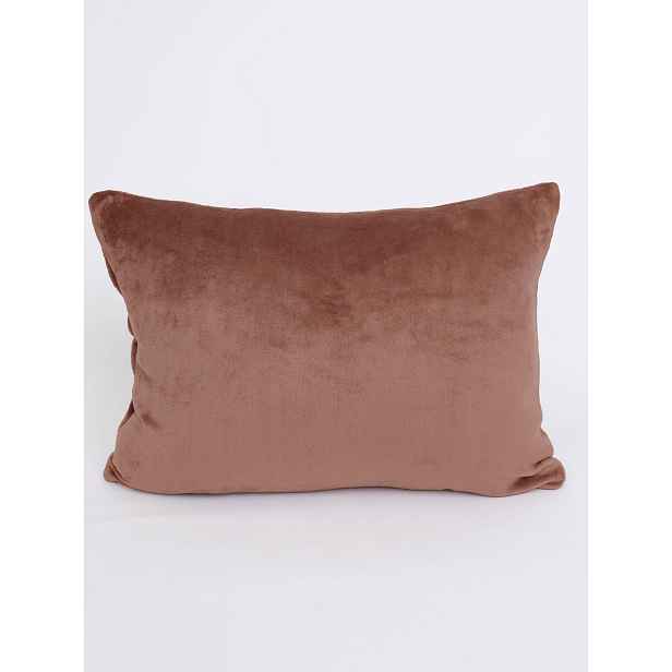 MKLuzkoviny.cz Povlak na polštář mikroplyš 50 x 70 cm - Laura mocha mousse