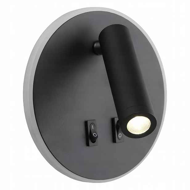 Nástěnné svítidlo do ložnice černé Led lampa na čtení neutrální 4000K 220-230V