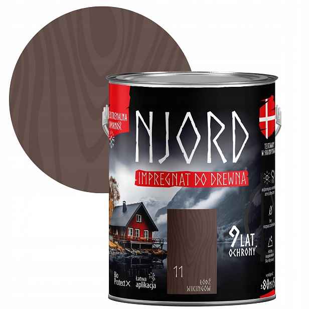 Njord Impregnace Na Dřevo Do 9 Let Ochrany 5L Loď Vikingů 11