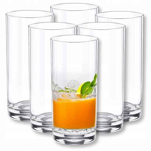 Sklenice na drinky vody Wilmax 390 ml, sada 6 kusů