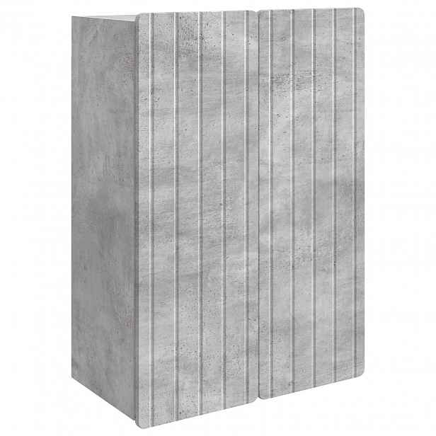vidaXL Nástěnná skříň Betonově šedá 66 x 34,5 x 92 cm Kompozitní dřevo
