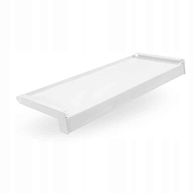 Vnější parapet Alu hliníkový Alu Záslepky šířka 20 cm délka 100 cm Bílá