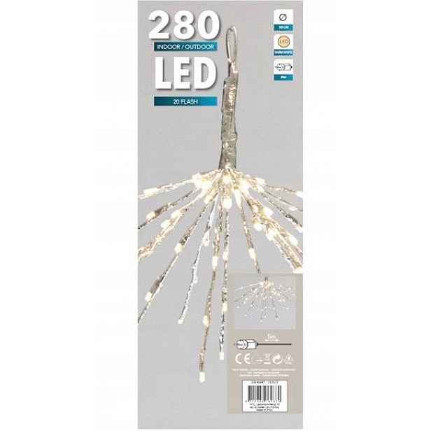 Lampičky 280 Led Zimní Led Ozdoba Venkovní Jmelí 230V Zimostráz