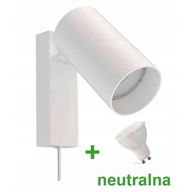 Nástěnná Lampa Mono Černá S Kabelem, Moderní Led Nástěnné Svítidlo