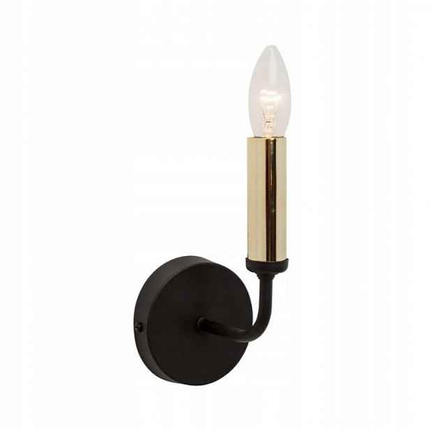 Nástěnná lampa, nástěnné svítidlo černo zlaté nad skříňku, nad obraz Ampli K-1