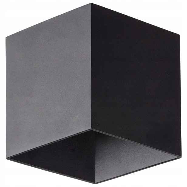 Nástěnné svítidlo Cube černé 2xLED Ip 54 Moderní Venkovní Nástěnná Lampa Do Pokoje