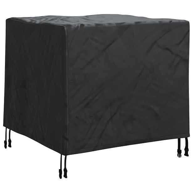 vidaXL Pokryv na nábytek 82 x 82 x 65 cm 210D Oxfordská tkanina Černý