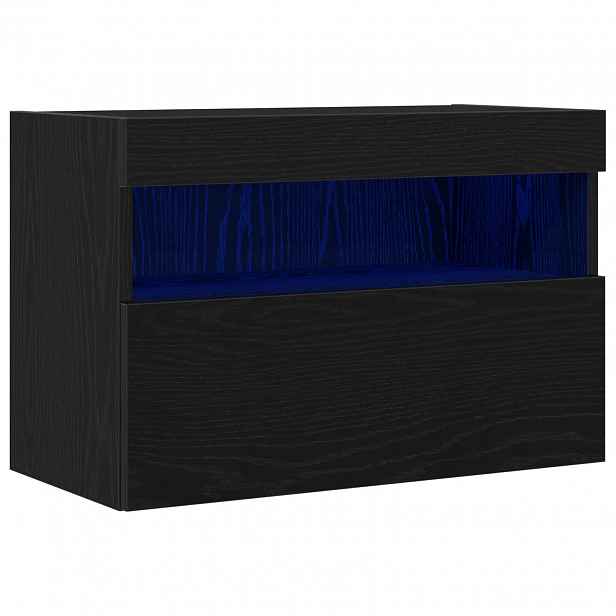 vidaXL TV wall cabinet 60 x 30 x 40 cm Černý dub Kompozitní dřevo