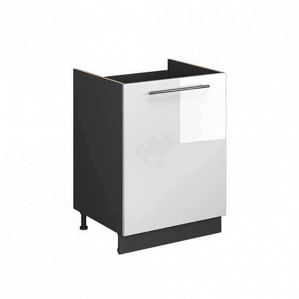 Vicco SKŘÍŇKA POD DŘEZ Fame-Line, Bílá vysoký lesk/Antracit, 60 cm