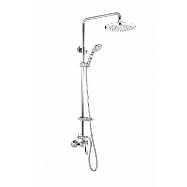 JB Sanitary Sprchová sestava s baterií  TIRA rozteč 150mm, průměr 20cm - ABS, s příslušenstvím SD 61 911 14 3