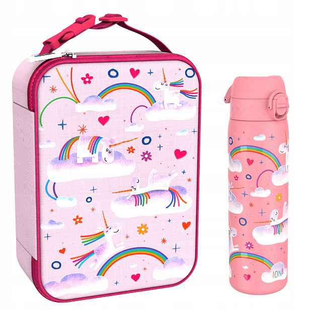 Termos Lunch Bag: Jednorožec Poník Kůň Láhev Na Pití ION8