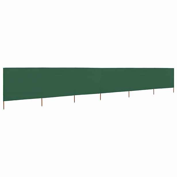 vidaXL 6dílná zástěna proti větru zelená 800 x 80 cm látková