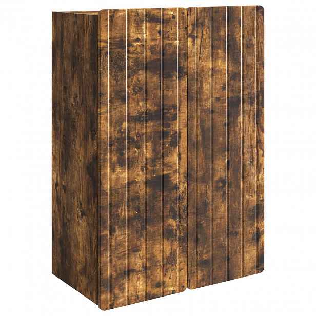 vidaXL Nástěnná skříň Kouřový dub 66 x 34,5 x 92 cm Kompozitní dřevo